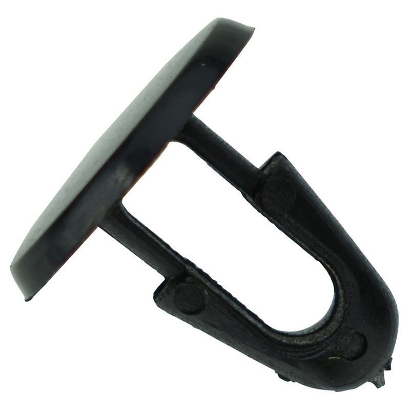 Black Nylon Hood Seal Retainer Clips – 13/64 Hole – 11 MM Stem – 13 MM Head – 50 Pack