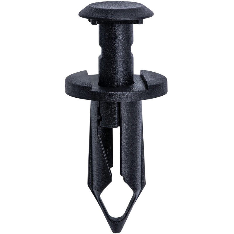 Black Nylon Rocker Panel Push Retainer Clips – 5/16 Hole – 20 MM Stem – 25 Pack