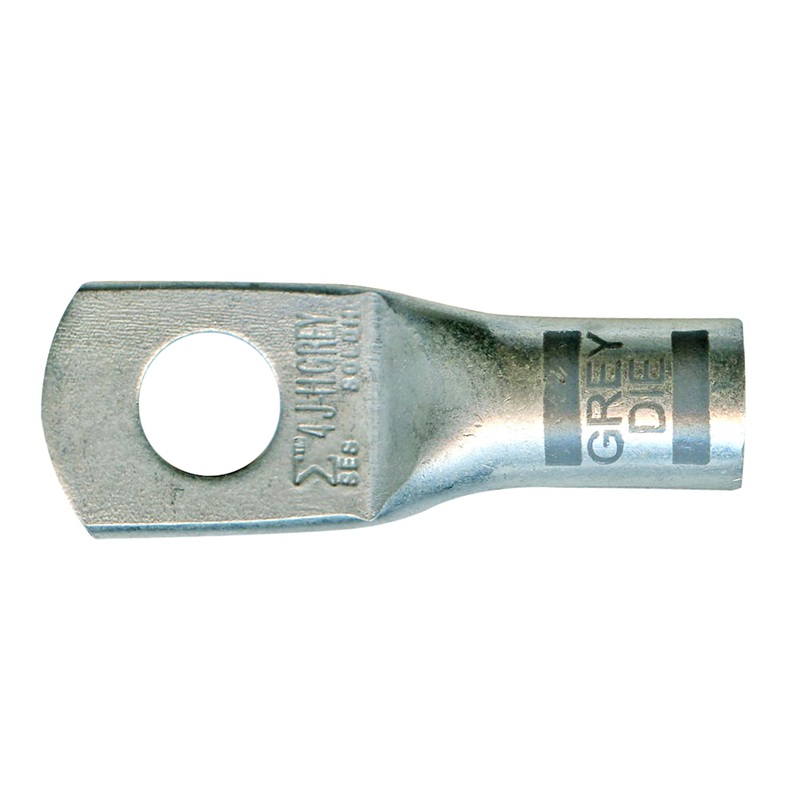 Mega HD Copper Lug – Plated 4 AWG 5/16 Stud Gray – 5 or 50 Pack