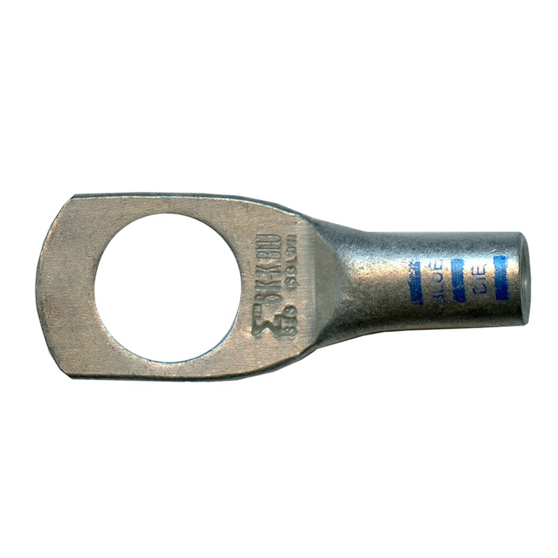 Mega HD Copper Lug – Plated 6 AWG 1/2 Stud Blue – 5 or 50 Pack