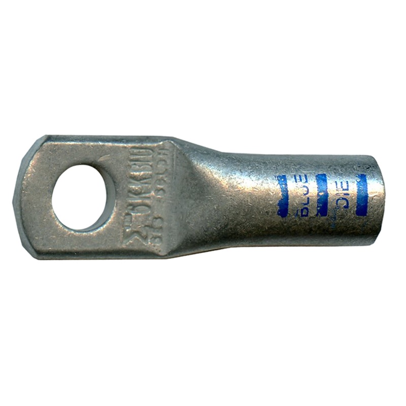 Mega HD Copper Lug – Plated 6 AWG 1/4 Stud Blue – 5 or 50 Pack