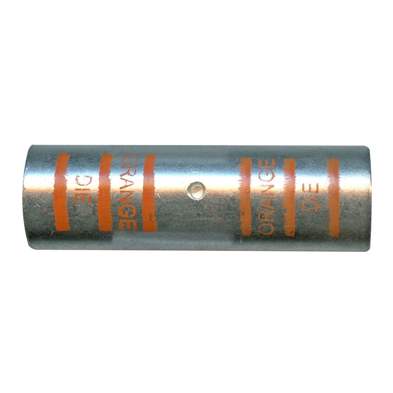 Mega HD Copper Splice – Plated 2/0 AWG Orange – 5 or 50 Pack