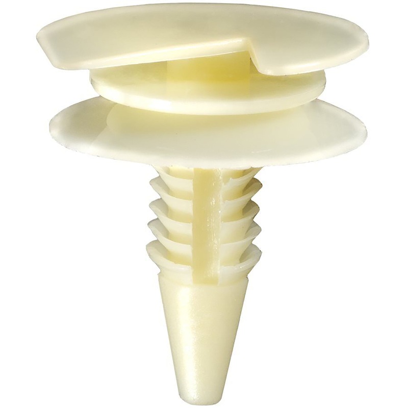 Natural Nylon Door Trim Panel Clip Retainer – 1/4 Hole 29/32 Stem 29/32 Head – 50 Pack