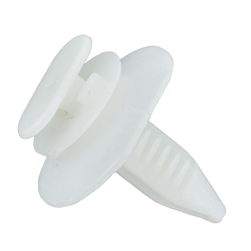 Natural Nylon Door Trim Panel Clip Retainer – 6.5 MM Hole 21 MM Stem – 25 Pack