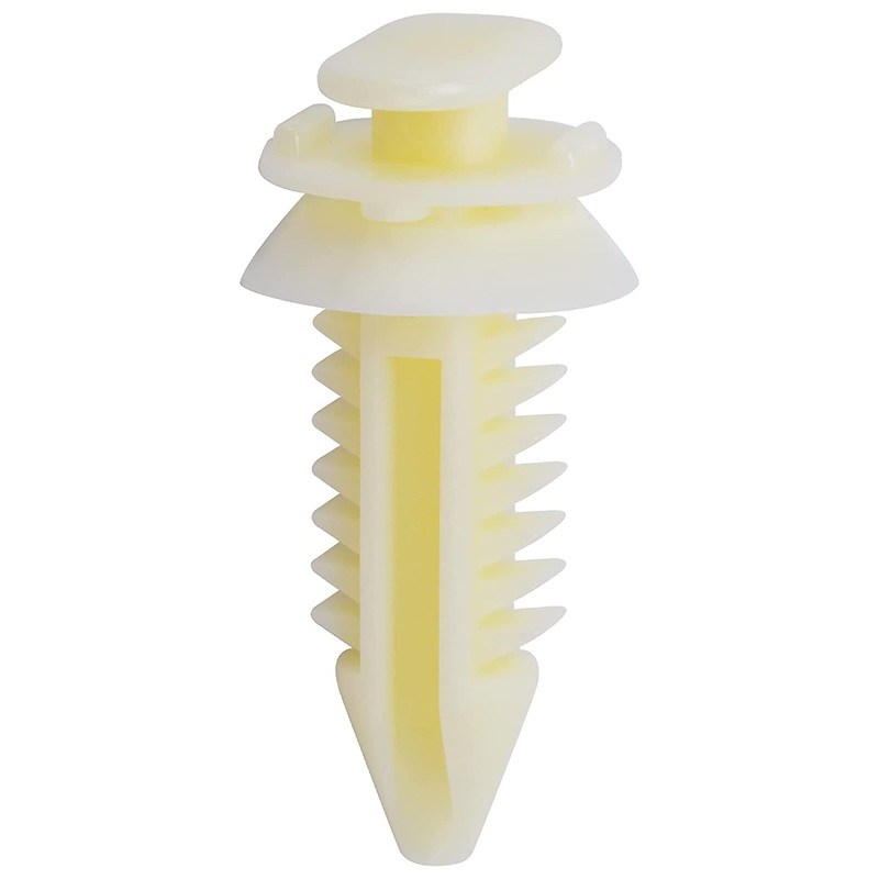 Natural Nylon Door Trim Panel Clip Retainer – 6.5 MM Hole 21 MM Stem – 50 Pack