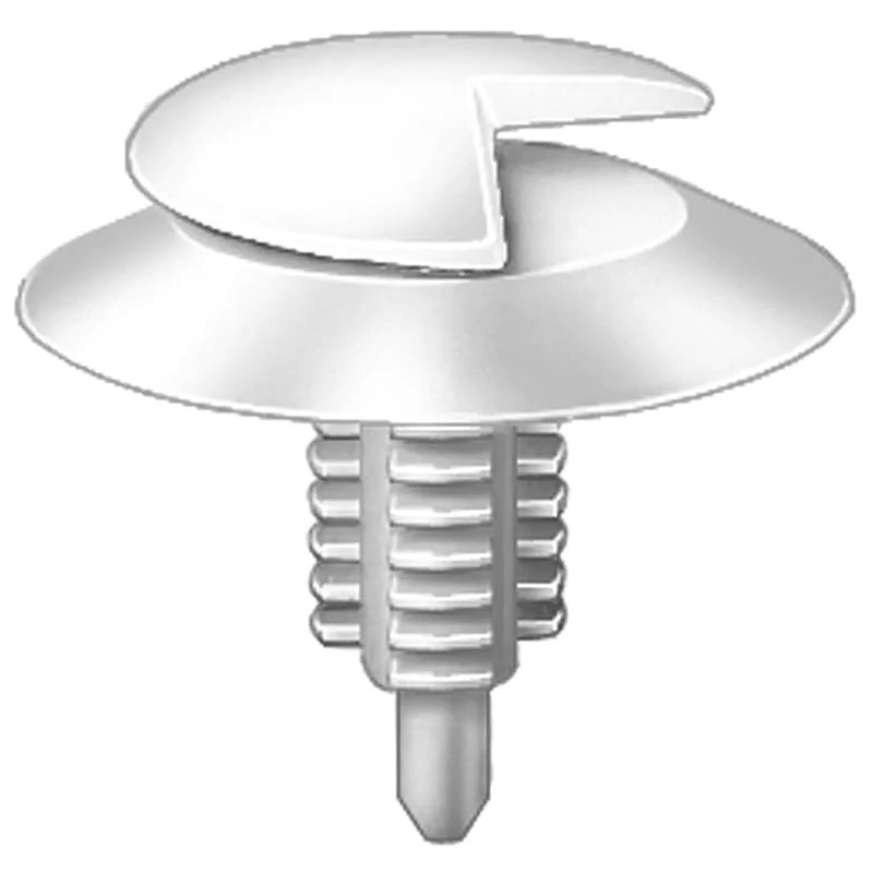 Natural Nylon Door Trim Panel Clip Retainer – 7 MM Hole 18 MM Stem 20 MM Head – 25 Pack