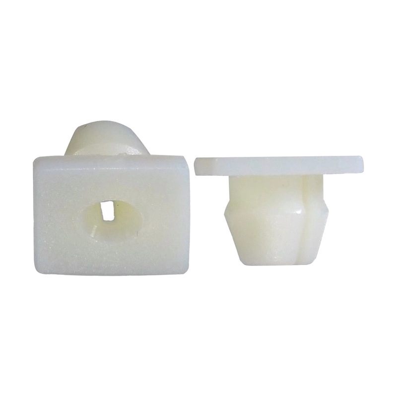 Natural Nylon Headlamp Screw Grommet Retainer – #8 Screw 17/64 Stem 31/64 Head – 50 Pack