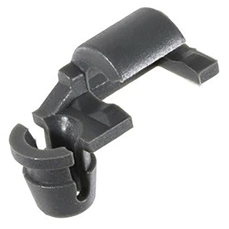 Right Hand Side Black Nylon Door Rod End Clips Retainer – 4.2 MM Rod 7 MM Hole – 25 Pack