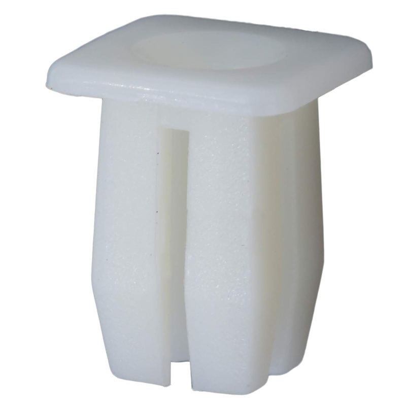 Square Natural Nylon Grill Grommets Retainer – #8 Screw – 13/32 Stem – 1/4 Hole – 50 Pack