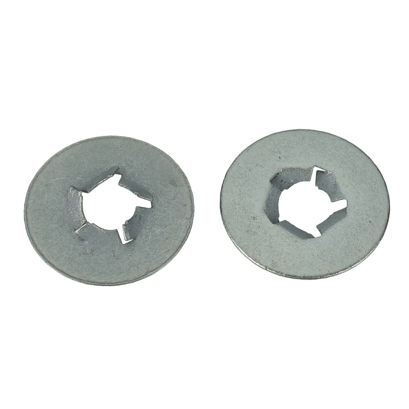 Zinc Bumper Strip Retainer Clip – 8 – 1.25 MM Screw Size – 24 MM O. D. Flange – 50 Pack
