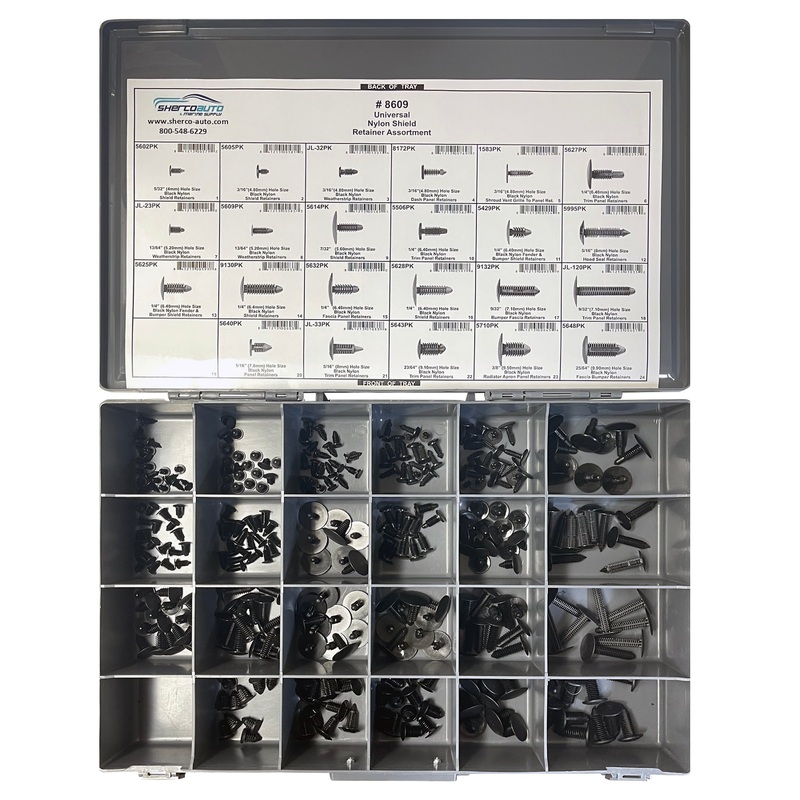 311 Piece Universal Nylon Retainer Assortment Kit
