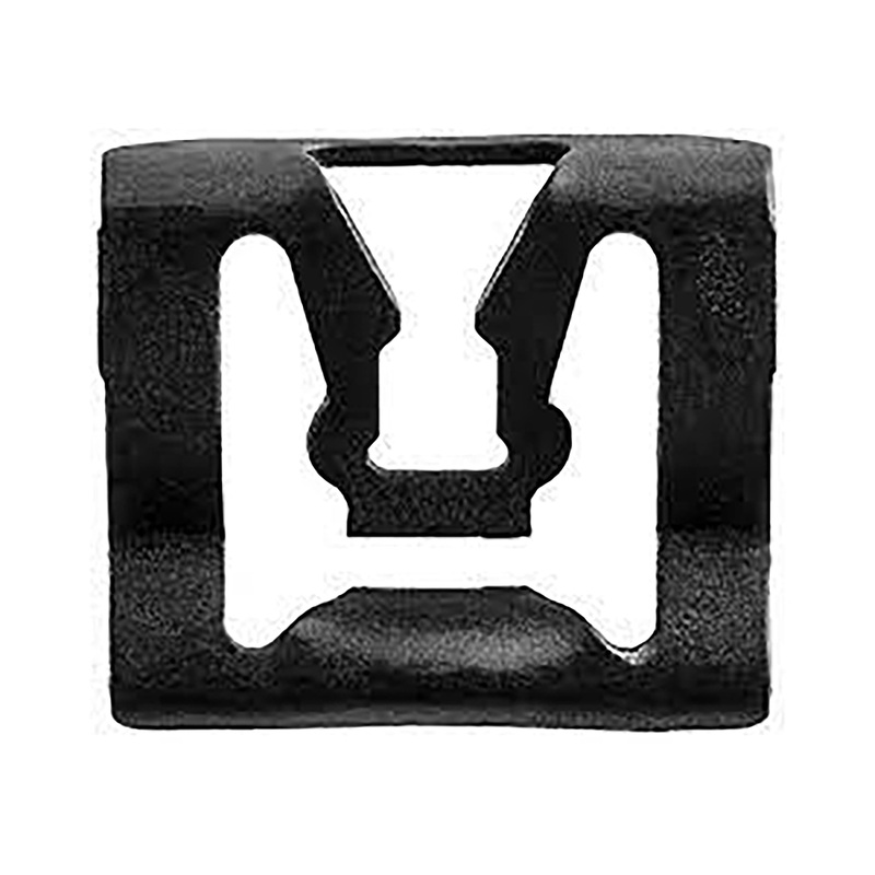 Black Finish Windshield & Rear Window Reveal Moulding Retainer 18 MM Width – 100 Pack