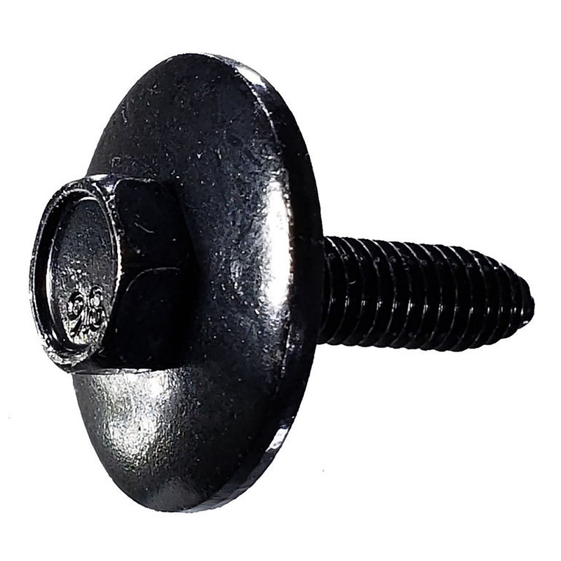 Black Hex Metric Body Bolts Retainer – 6-1.00 x 25 MM 24 MM O.D. – 50 Pack