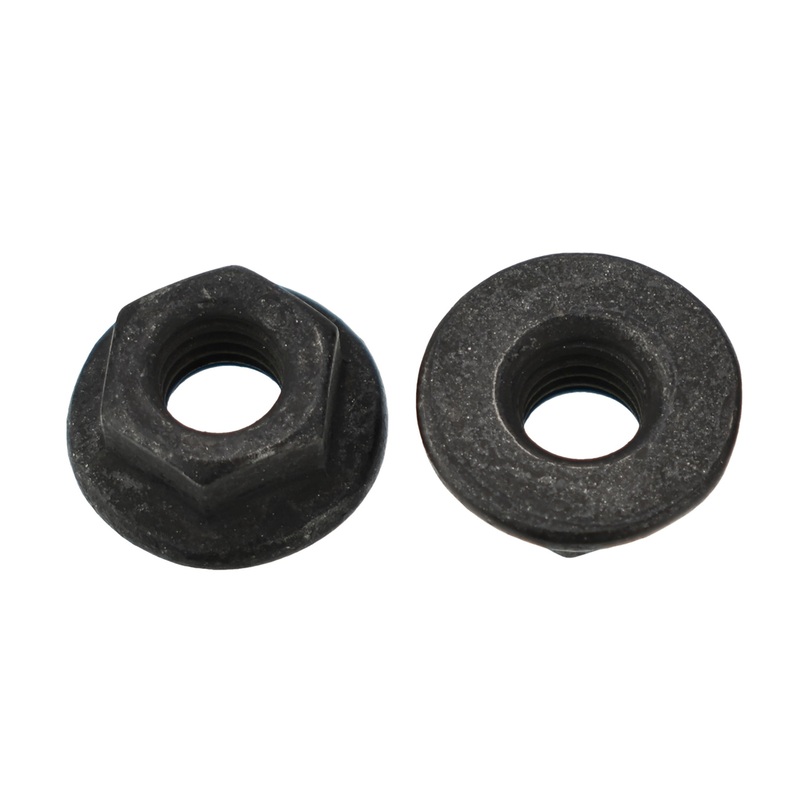 Black Metric Hex Flange Nuts – 5 – 0.8 MM Screw Size – 8 MM Hex – 11.8 MM O. D. – 50 Pack