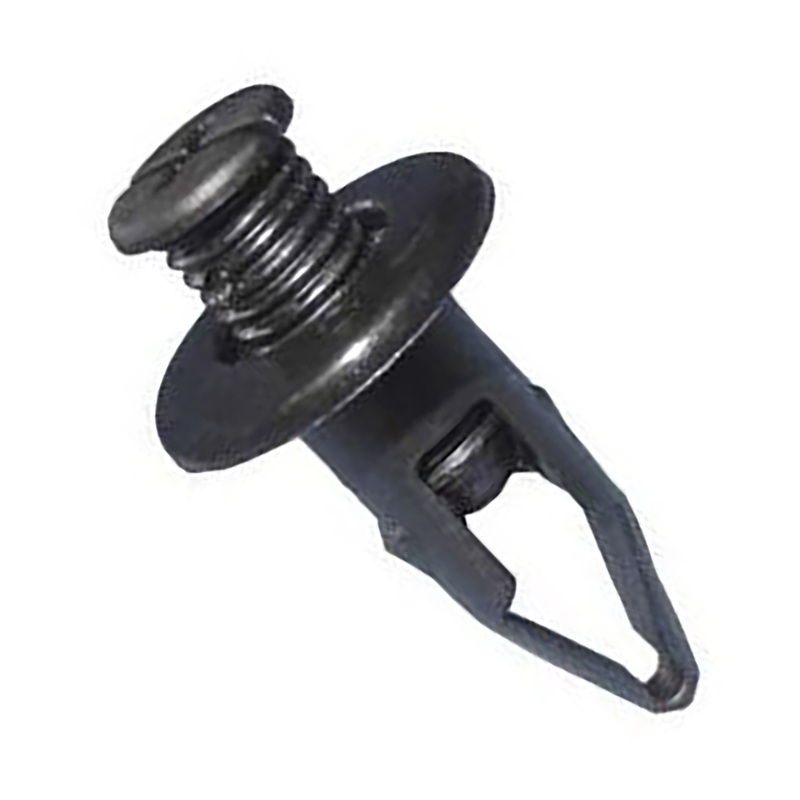 Black Nylon Bumper Fascia Phillips Screw Push Retainer 25/64 Hole 28 MM Stem – 10 Pack