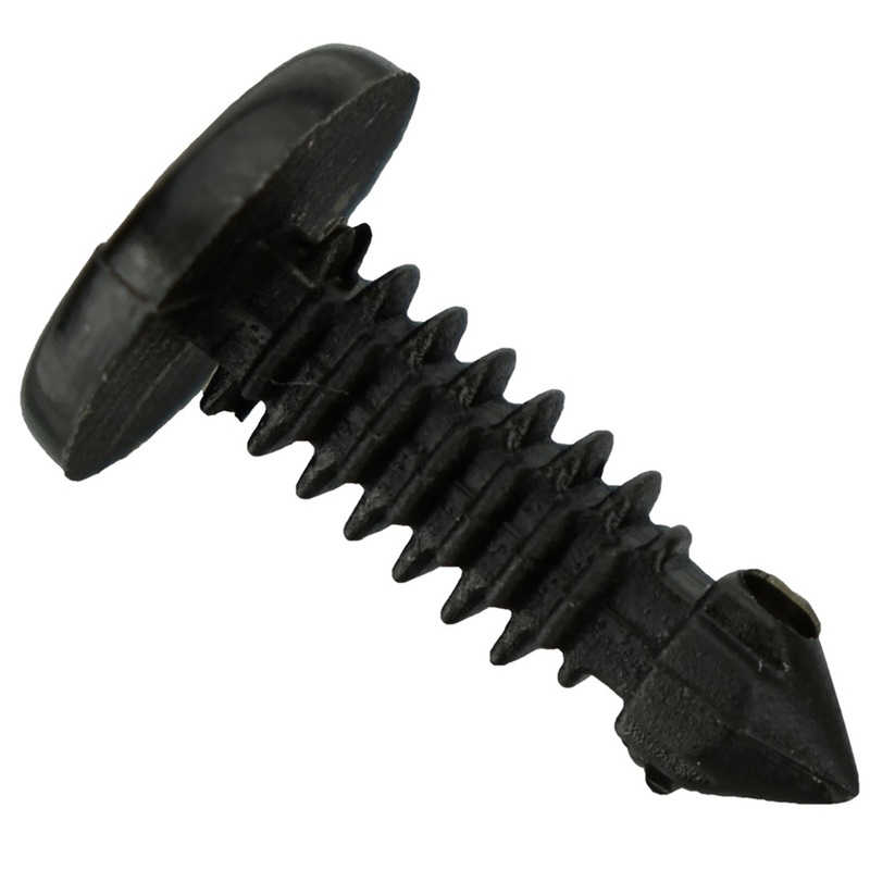 Black Nylon Dash Panel Clip Retainers – 3/16 Hole – 21/32 Stem – 7/16 Head – 50 Pack