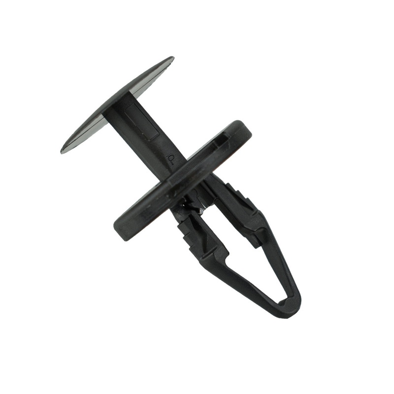 Black Nylon Ergo Tufloks Push Retainer Clips – 1/4 Hole – 17.5 MM Stem – 25 Pack