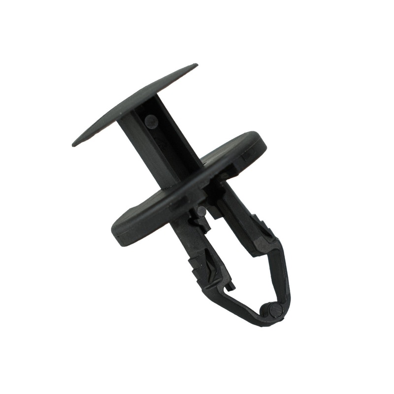 Black Nylon Ergo Tufloks Push Retainer Clips – 5/16 Hole – 16 MM Stem – 25 Pack