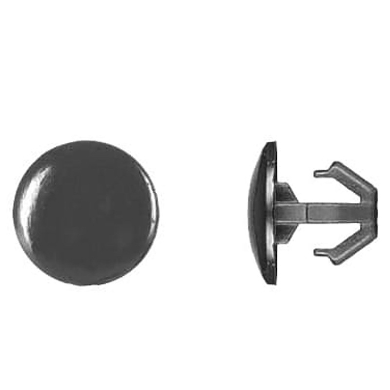 Black Nylon Hood & Trunk Moulding Retainer Clip 15/64 Hole 9 MM Stem 12 MM Head – 10 Pack