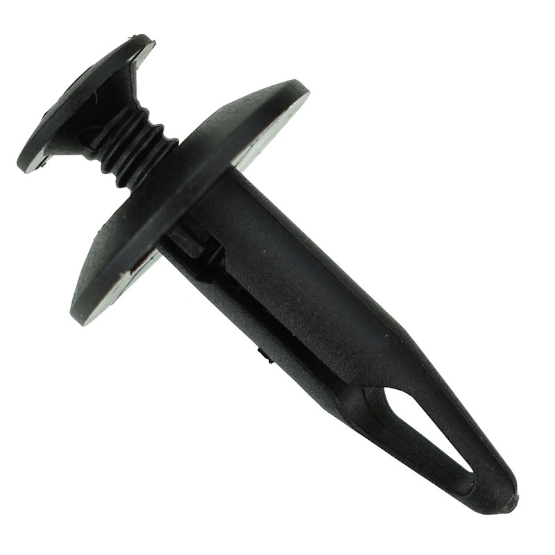 Black Nylon Radiator Shroud Phillips Screw Push Retainer 1/4 Hole 29/32 Stem – 25 Pack