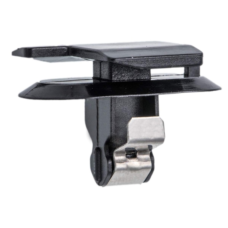 Black Nylon With Metal Reinforced Windshield Pillar Interior Moulding Retainers 12MM Stem – 15 Pack