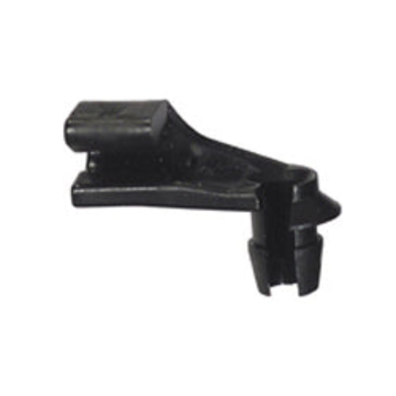 (MI909) Left Hand Side Black Nylon Door Lock Rod Clip Retainer 5/32 MM Rod 15/64 MM – 25 Pack