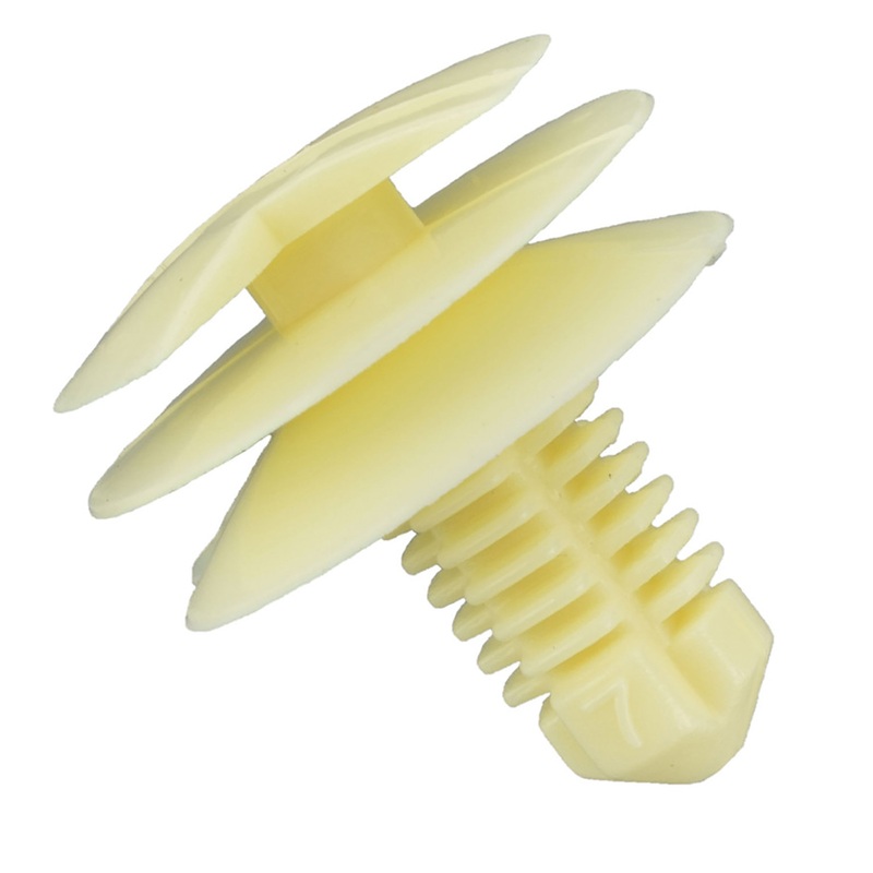 Natural Nylon Door Trim Panel Clip Retainer – 7 MM Hole 14.8 MM Stem 17.6 MM Head – 50 Pack