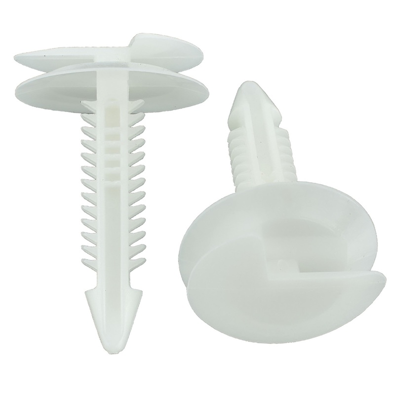 Natural Nylon Door Trim Panel Clip Retainer – 7 MM Hole 32 MM Stem 20 MM Head – 50 Pack