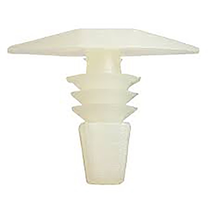 Natural Nylon Weatherstrip Retainer Clips – 13/64 Hole – 10mm Stem – 7x16mm Head – 50 Pack