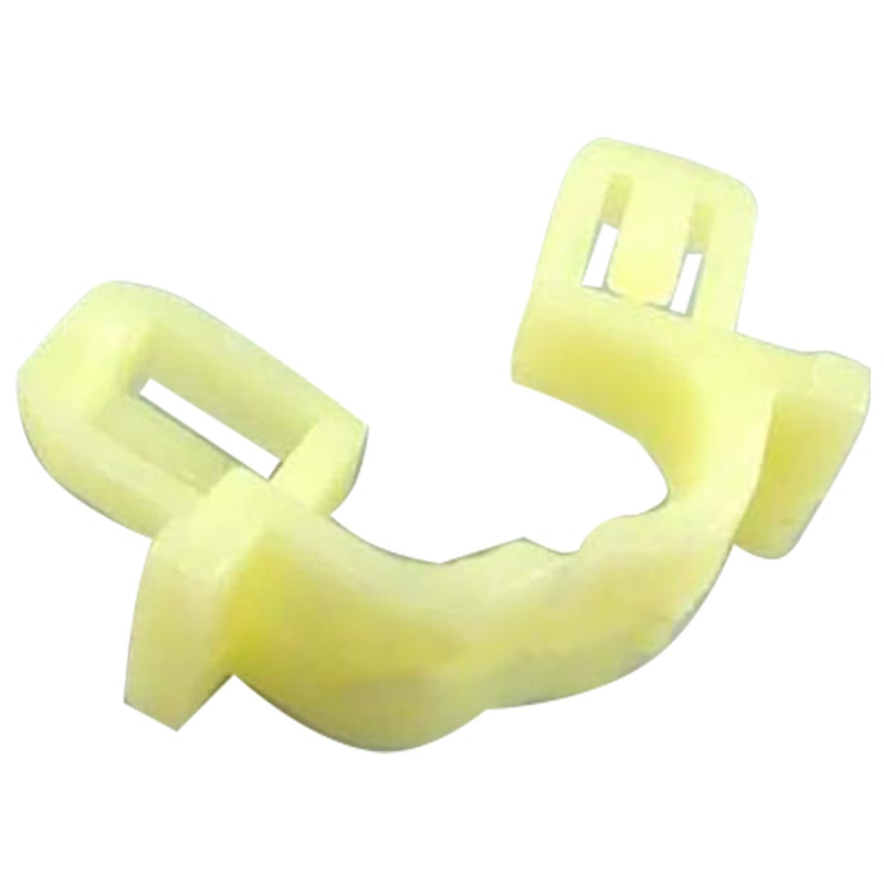 Natural Nylon Windshield Washer Hose Retainer Clips – 9/32 Square Hole – 15 Pack