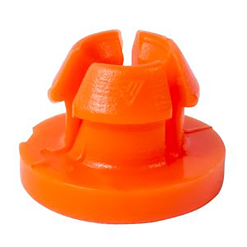 Orange Nylon Door Lock Rod Clips Retainer – 4 MM Rod 6 MM Hole – 100 Pack