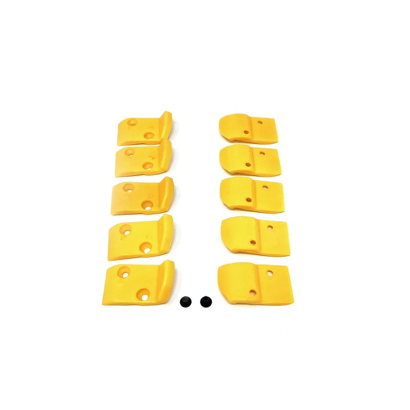 Yellow Nylon Rectangular Inserts for Leverless Head Hunter/Corghi – Pack of 10