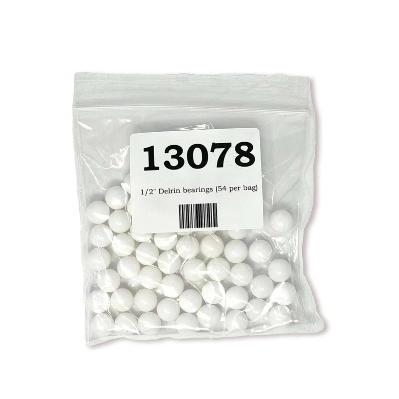 1/2 Inch Delrin Bearings – 54 Pack