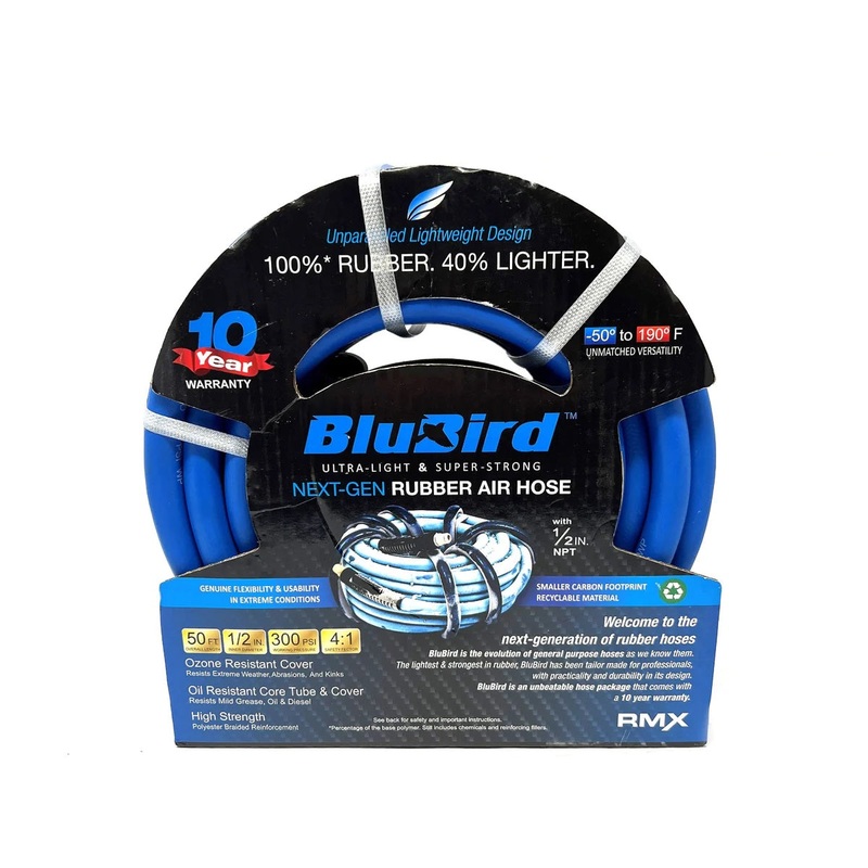 Blue-Bird Air Hose 1/2 in. X 50 ft. 300 psi.