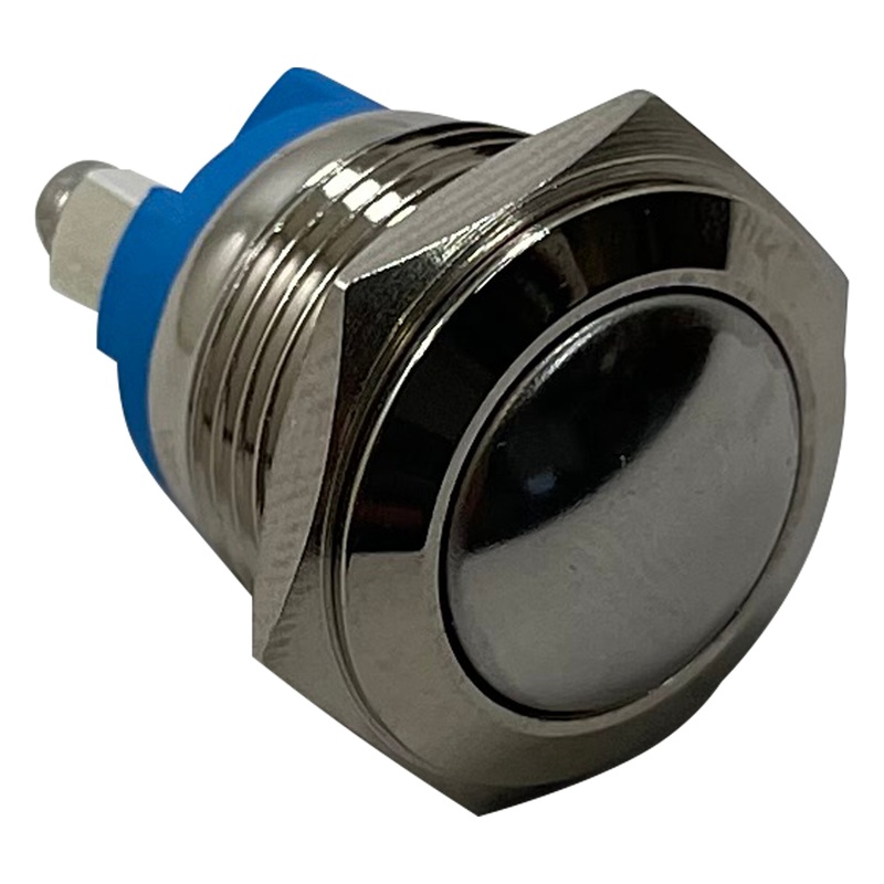 12V Momentary Push Button Ignition Switch – Stainless Steel – Fits 16mm Panel Mount