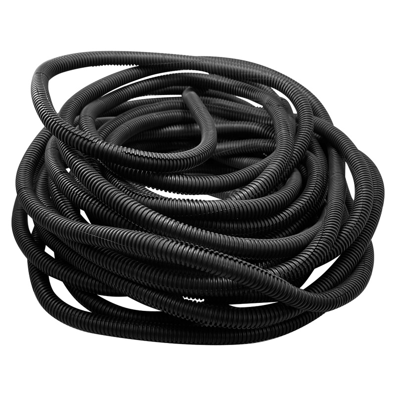 Auveco 14202 Black Nylon Wire Loom 3/8 I.D x 9/16 O.D – USA – 50 FT