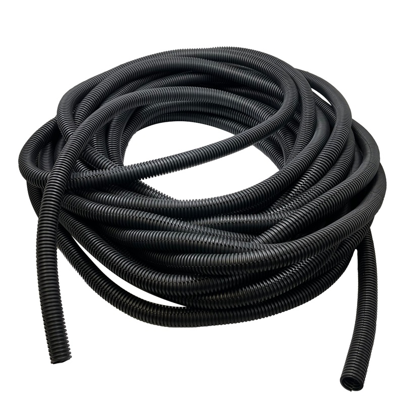 Auveco 14203 Black Nylon Wire Loom 1/2 I.D x 11/16 O.D – USA – 50 FT