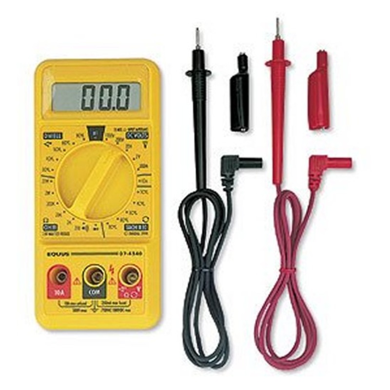 EQUUS 4340 DIGITAL ENGINE TESTER DIGITAL DISPLAY 10 MegOhms