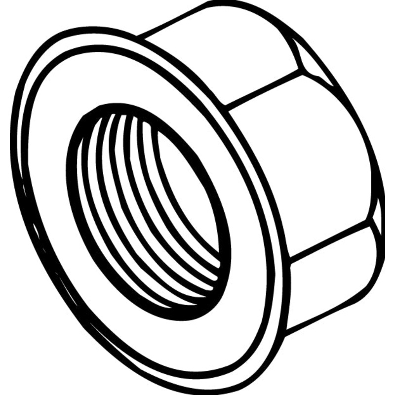 GM A6/ R4 Flanged Hub Locknut, 10 pk