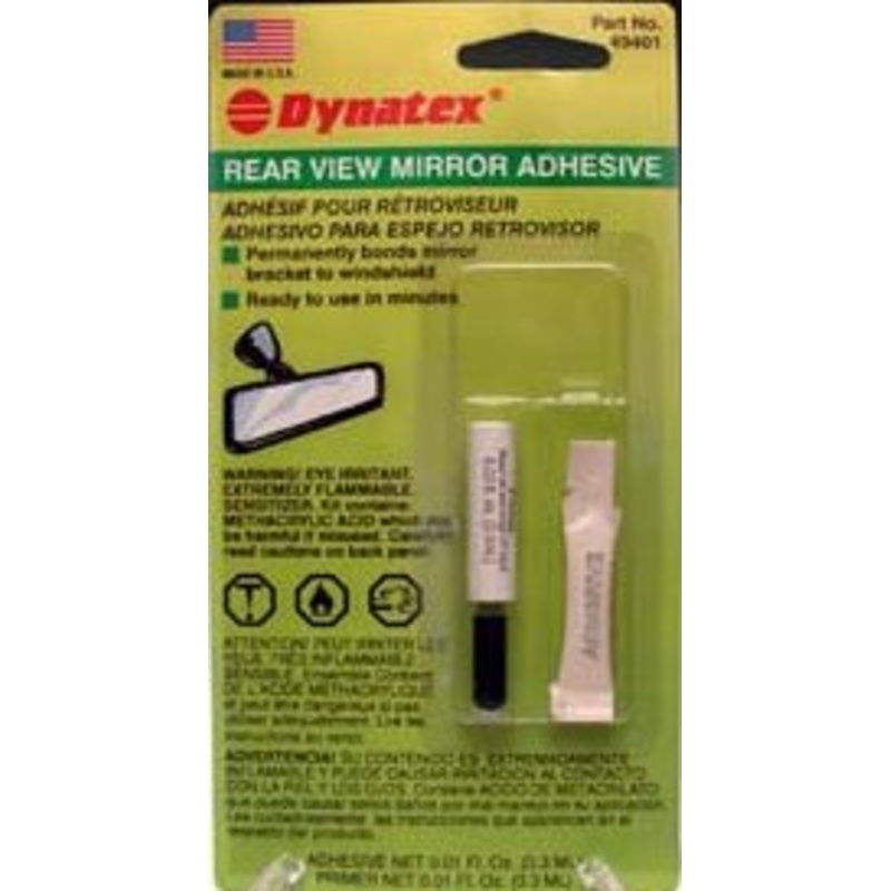 Rear View Mirror Adhesive .3ml Pillow Packet with Primer – Carded
