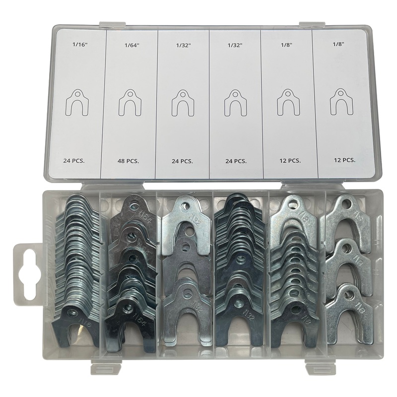 Suspension Alignment Shim Assortment 1/64 1/32 1/16 1/8 – 144 Pieces