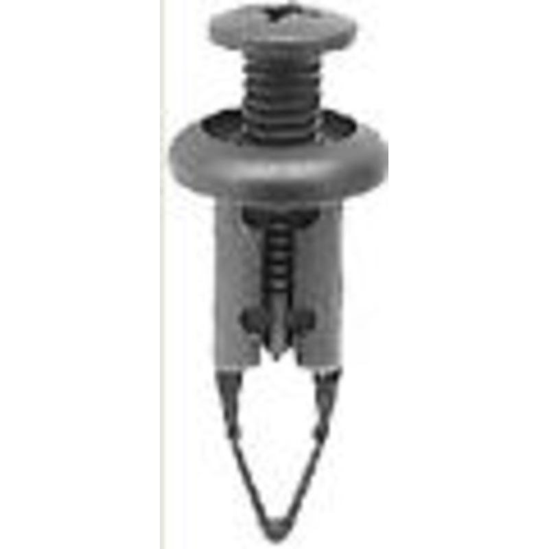 Black Nylon Bumper Cover Blind Rivet Head Diameter 15mm, Stem Length 27mm, Fits Into 9mm Hole Lexus – 25 or 100 Pack