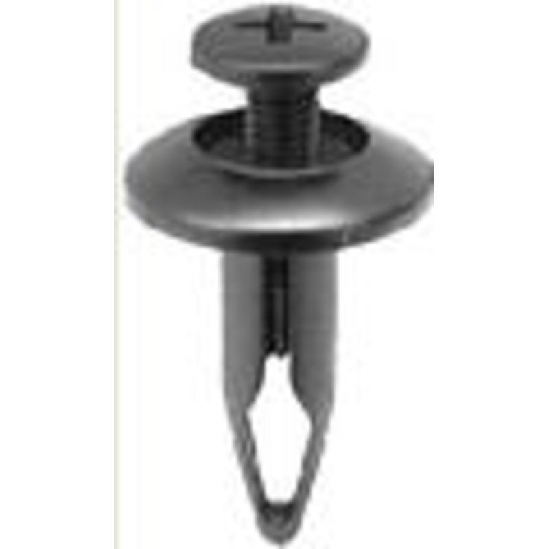 Black Nylon Radiator Shroud Blind Rivet Head Diameter 11/16, Stem Length 15/16,Fits Into 1/4 Hol – 25 or 100 Pack