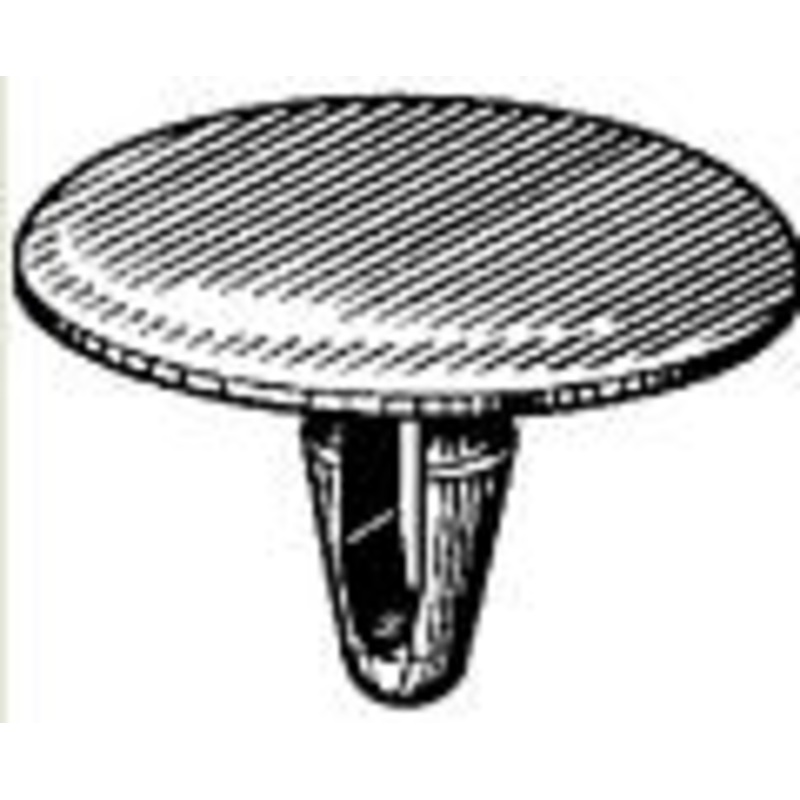 Black Nylon Retaining Clip Head Diameter 30mm, Stem Diameter 8mm, Stem Length 17mm Toyota # 90467-