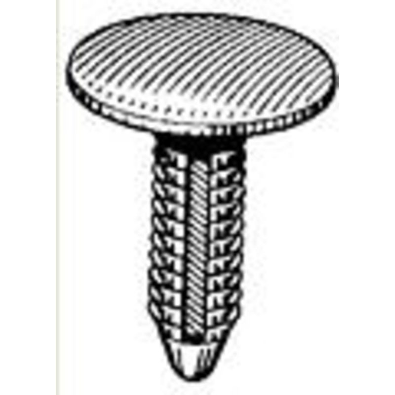 Black Nylon Seat Back Retainer GM Camaro & Firebird Head Diameter 25/32, Stem Diameter 5/16, St