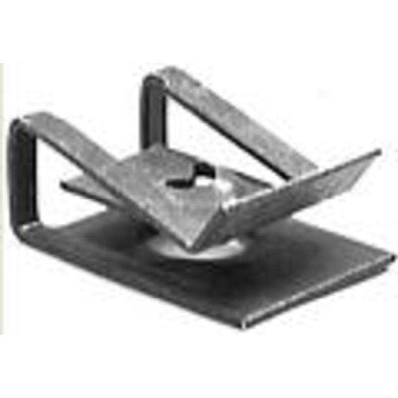 Black Phosphate Finish Wide Range U Nut 8 Screw Size, .120 – .250 Panel Range, 3/8 Center O