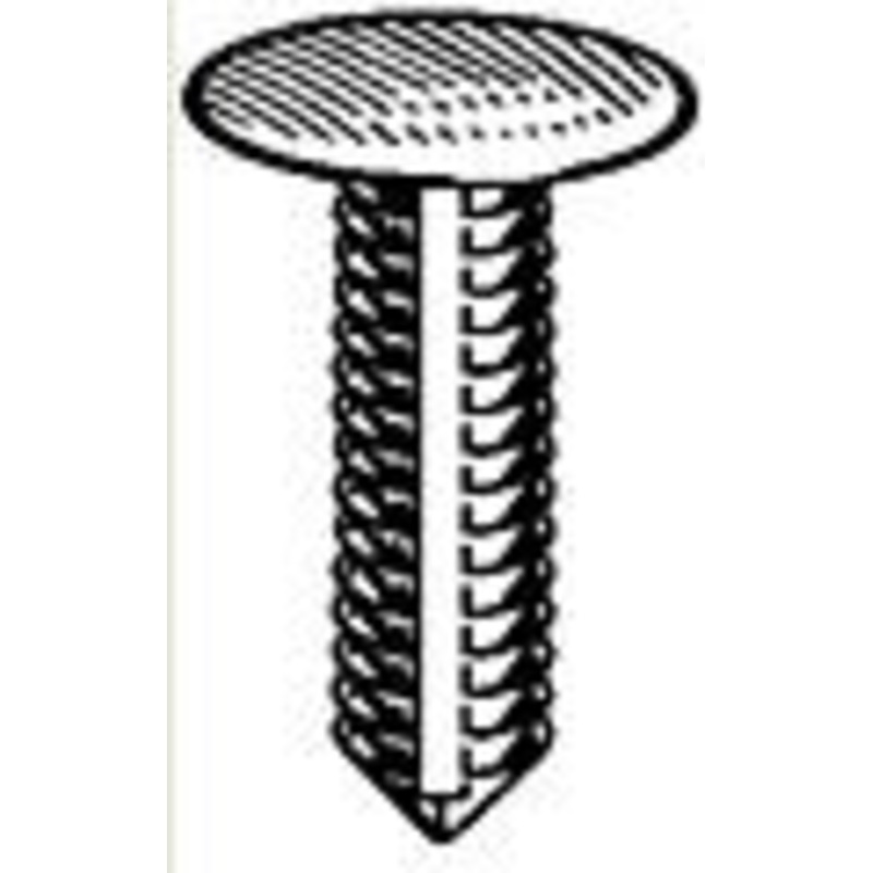 Black Universal Nylon Bumper Fascia Retainer Head Diameter 3/4, Stem Diameter 11/32, Stem Length 1 – 25 or 100 Pack