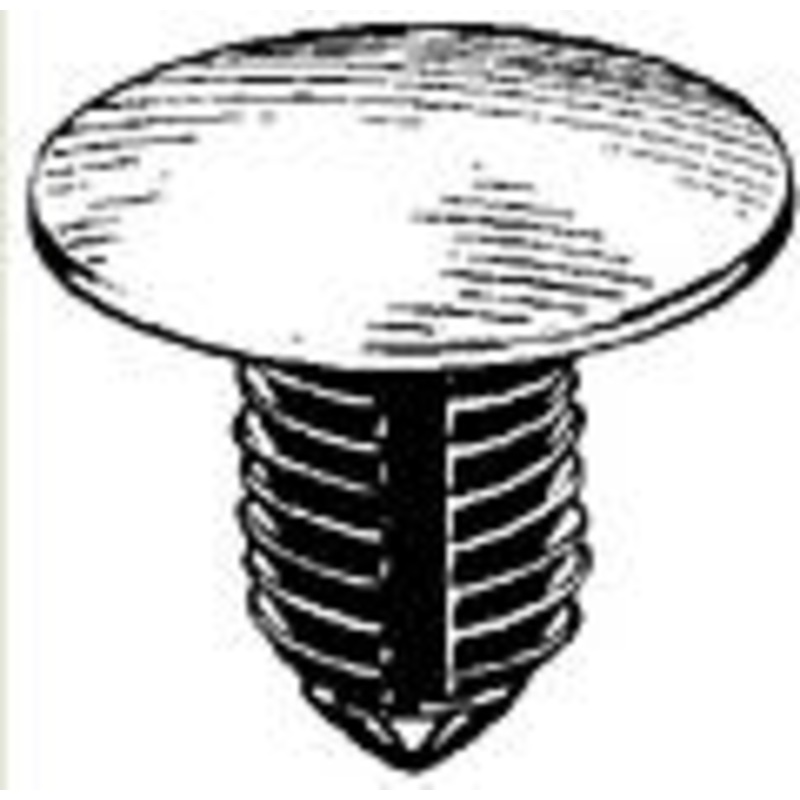 Black Universal Nylon Fascia Bumper Retainer Head Diameter 22mm, Stem Diameter 11mm, Stem Length 28m – 25 or 100 Pack