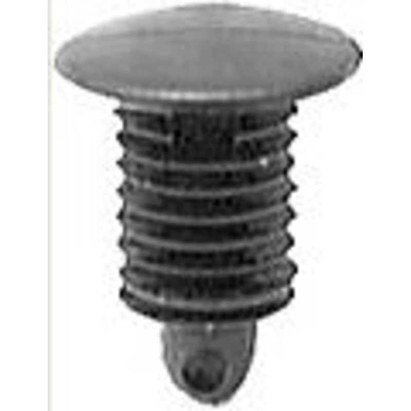 Black Universal Nylon Weather-Strip Retainer Head Diameter 10mm, Stem Diameter 6mm, Stem Length 12mm – 25 or 100 Pack