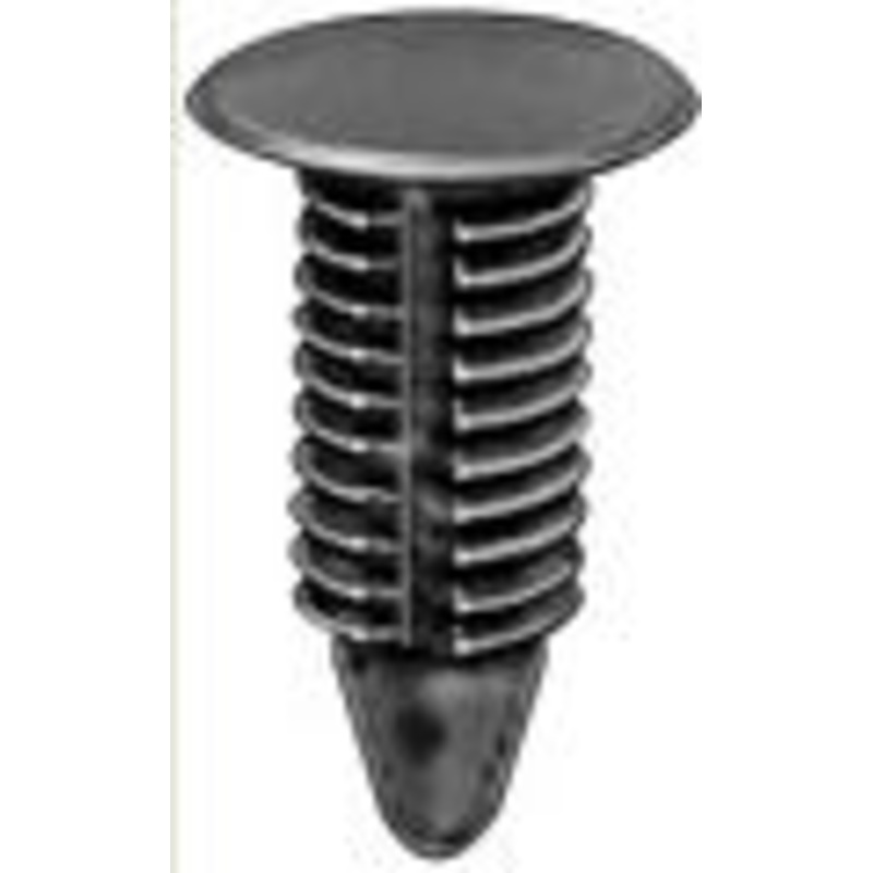 Black Universal Nylon Weather-Strip Retainer Head Diameter 3/8, Stem Diameter 7/32, Stem Length 5/ – 25 or 100 Pack